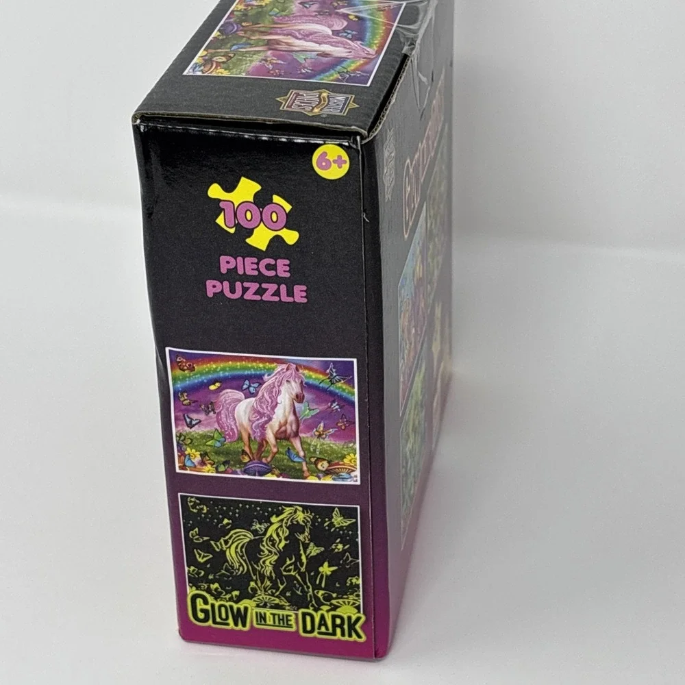 MasterPieces Rainbow World Jigsaw Puzzle 100-Pieces Glow In‎ The Dark Horse NIB